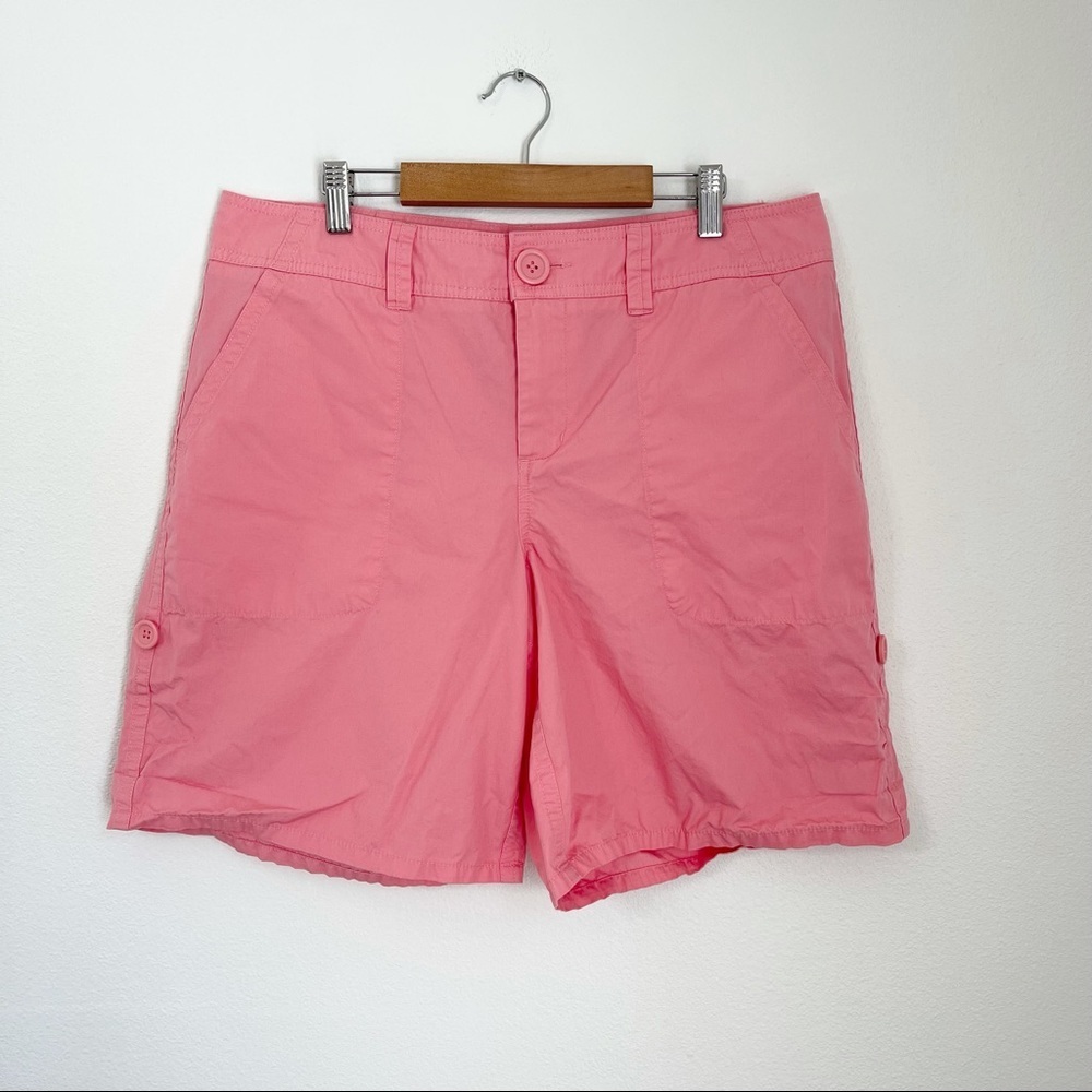 B.H.BASS & CO Women’s Shorts. Size 12. Pink 100% Cotton.